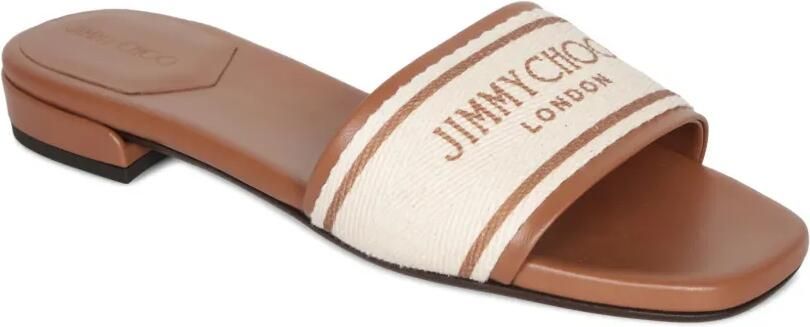 Jimmy Choo Sandalen met logobandje Beige - Foto 4