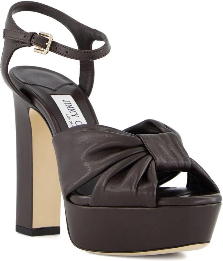Jimmy Choo Sandalen met plateauzool COFFEE BROWN - Foto 2