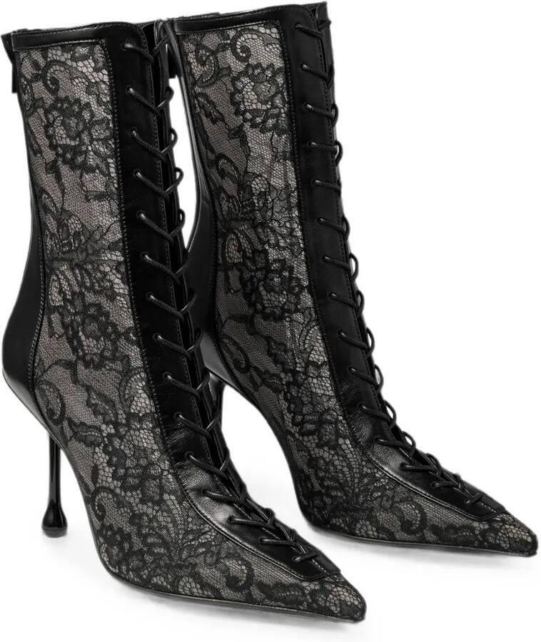 Jimmy Choo Scarlett 95 enkellaarzen Zwart - Foto 3