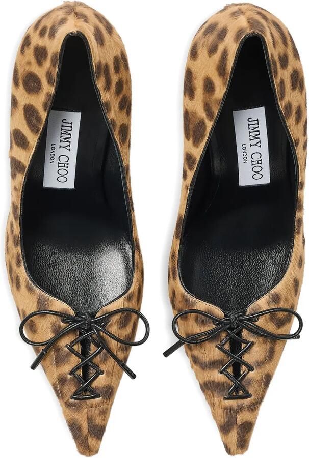 Jimmy Choo Scarlett 95 mm pumps met luipaardprint Bruin