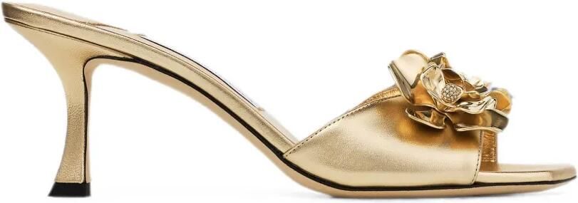 Jimmy Choo Skye 70 sandalen met bloemen Goud