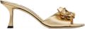 Jimmy Choo Skye 70 sandalen met bloemen Goud - Goud
