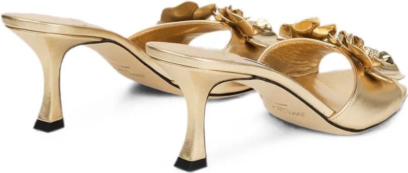 Jimmy Choo Skye 70 sandalen met bloemen Goud - Foto 5