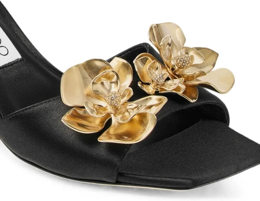 Jimmy Choo Skye 70 sandalen met bloemen Zwart - Foto 2