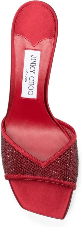 Jimmy Choo Skye muiltjes verfraaid met kristallen Rood - Foto 3