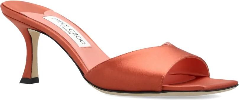 Jimmy Choo Skye satijnen sandalen Oranje - Foto 4
