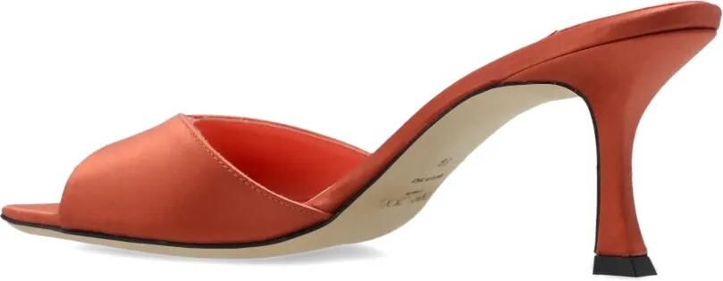 Jimmy Choo Skye satijnen sandalen Oranje - Foto 5