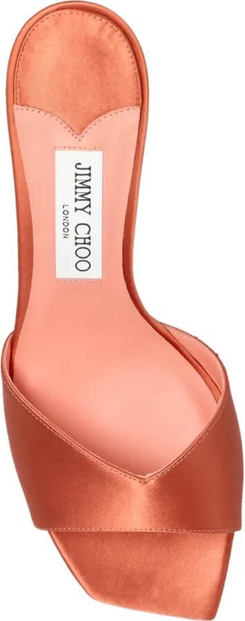 Jimmy Choo Skye satijnen sandalen Oranje - Foto 3