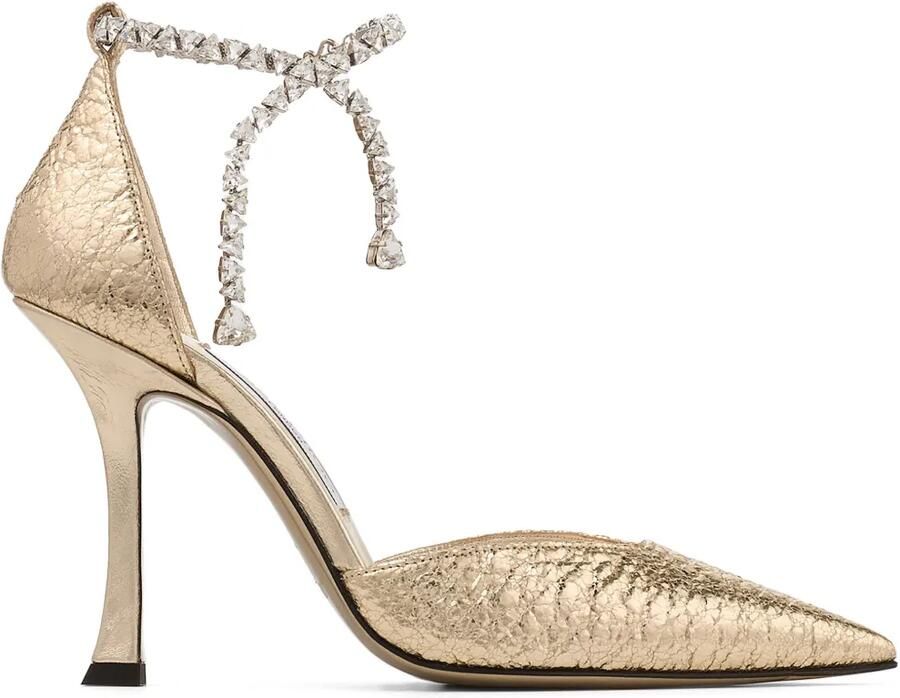 Jimmy Choo Stevie 100 mm metallic pumps Goud