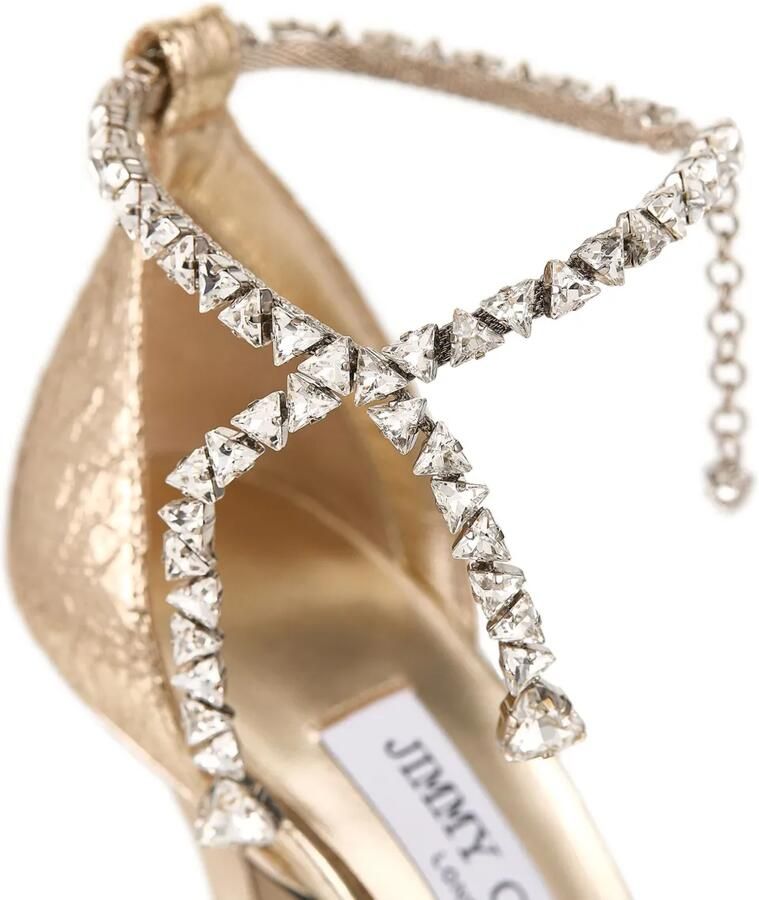 Jimmy Choo Stevie 100 mm metallic pumps Goud - Foto 2