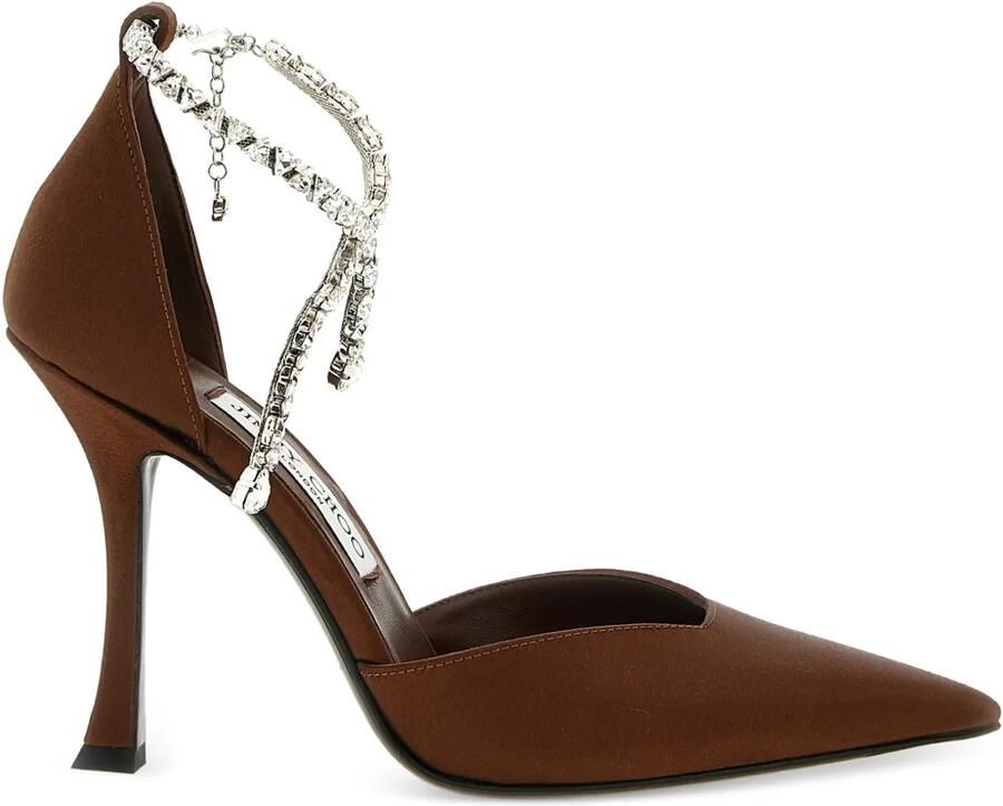 Jimmy Choo Stevie pumps verfraaid met kristallen Bruin