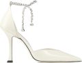 Jimmy Choo Stevie pumps verfraaid met kristallen Wit - Wit