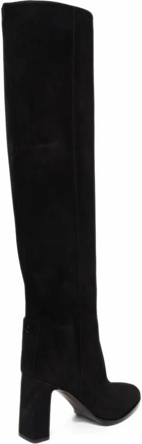 Jimmy Choo suede over-the-knee boots Zwart - Foto 4