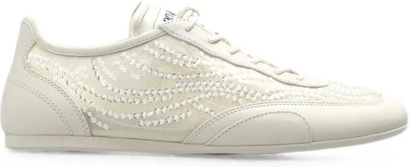 Jimmy Choo Sunny F sneakers verfraaid met pailletten Beige