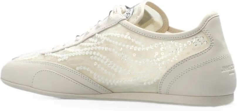 Jimmy Choo Sunny F sneakers verfraaid met pailletten Beige - Foto 3