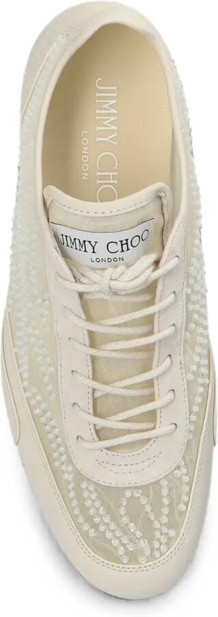 Jimmy Choo Sunny F sneakers verfraaid met pailletten Beige - Foto 5