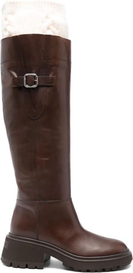 Jimmy Choo Tamskin laarzen met gespdetail Bruin
