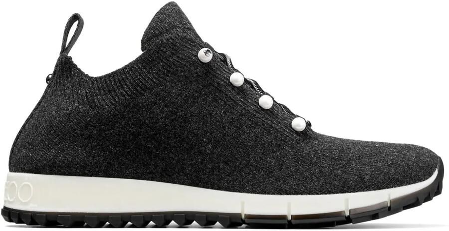 Jimmy Choo Veles gebreide kasjmier sneakers Zwart