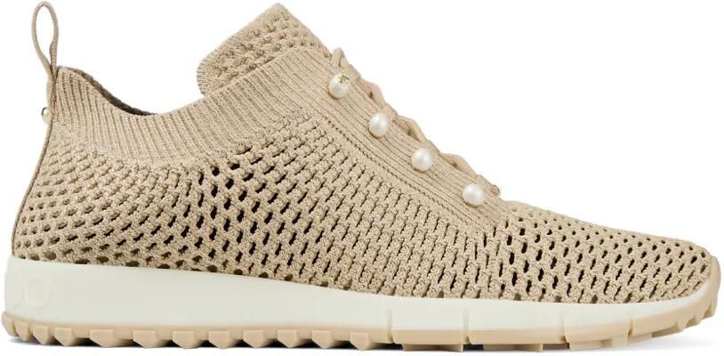 Jimmy Choo Veles sneakers verfraaid met parel Beige