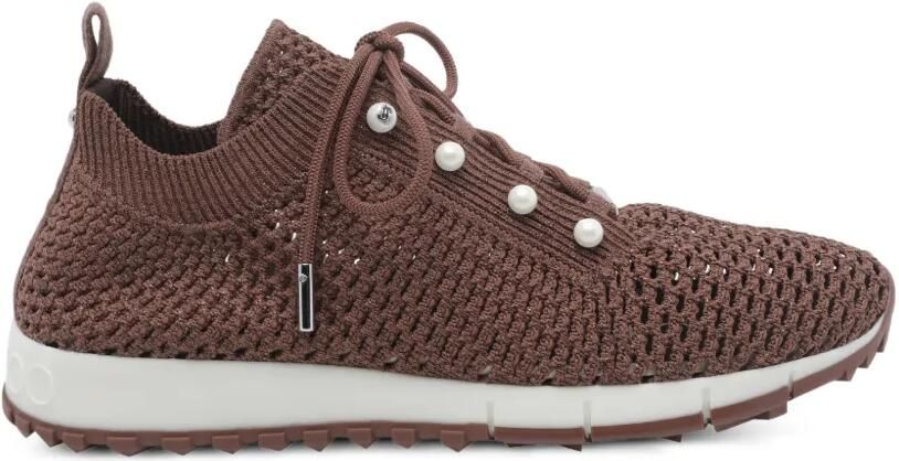 Jimmy Choo Veles sneakers verfraaid met parel Bruin - Foto 4