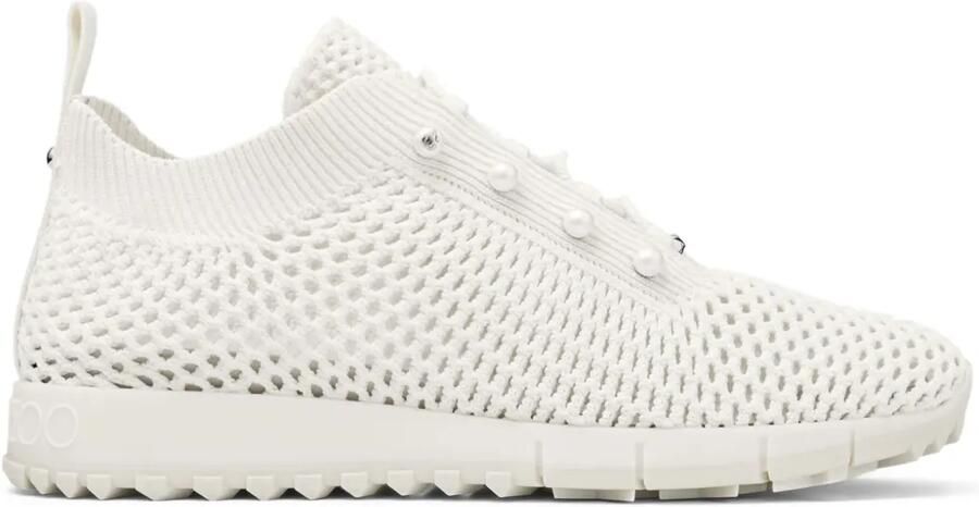 Jimmy Choo Veles sneakers verfraaid met parel Wit
