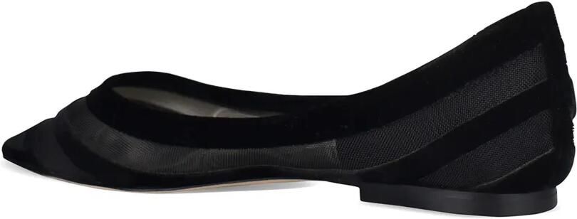 Jimmy Choo Visnet ballerina's met puntige neus Wit - Foto 3
