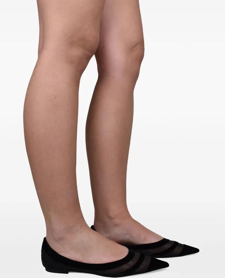 Jimmy Choo Visnet ballerina's met puntige neus Wit - Foto 2