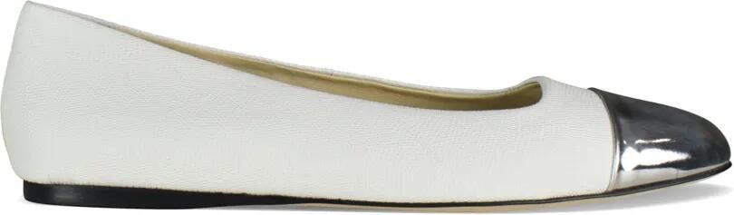 Jimmy Choo Watson ballerina's met bewerkte neus Wit