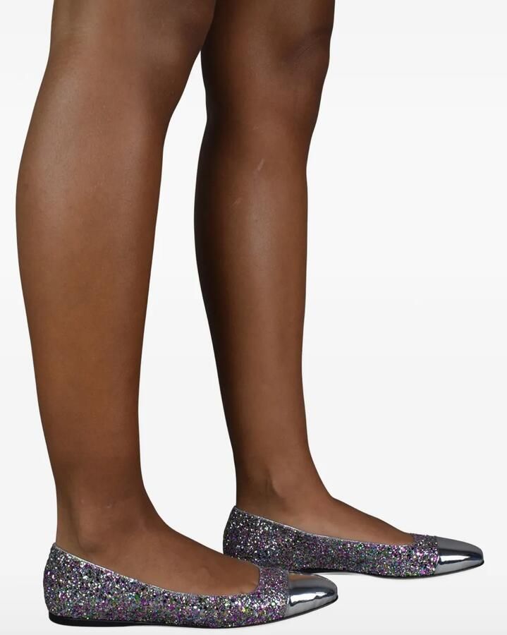 Jimmy Choo Watson ballerina's met pailletten Paars - Foto 2