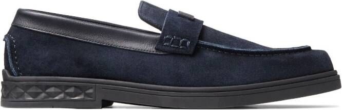 Jimmy Choo Josh Driver suède loafers Blauw