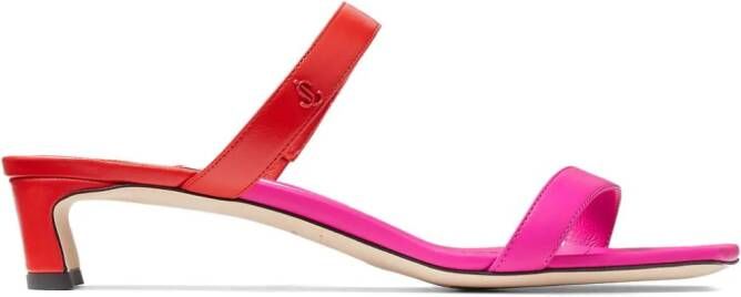 Jimmy Choo Kyda leren muiltjes Rood