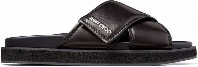 Jimmy Choo Leren sandalen Zwart