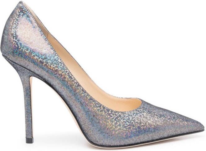 Jimmy Choo Marion pumps met holografisch-effect Zilver