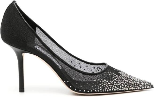 Jimmy Choo Love 85 mm pumps verfraaid met kristallen Zwart