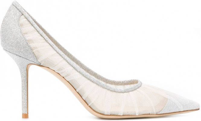 Jimmy Choo Love pumps met glitter Wit