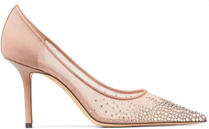 Jimmy Choo Love pumps verfraaid met kristallen Roze