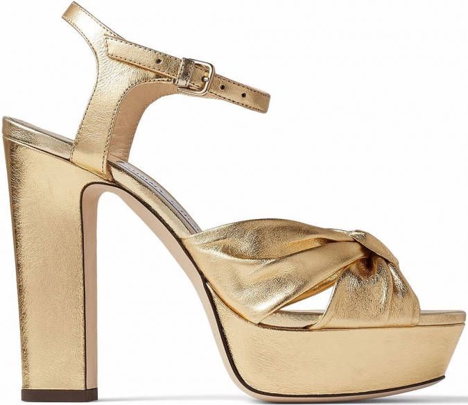 Jimmy Choo Metallic sandalen Goud