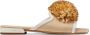 Jimmy Choo Nako muiltjes met pompon Beige - Thumbnail 1