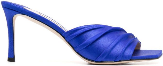 Jimmy Choo Basil 75 mm muiltjes Blauw