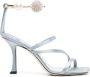 Jimmy Choo Otillia 90 mm satijnen sandalen Blauw - Thumbnail 1