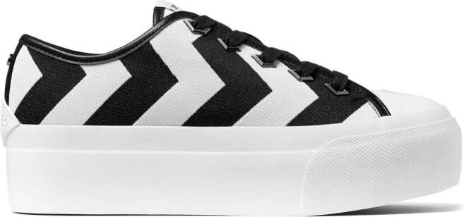 Jimmy Choo Palma Maxi sneakers met geometrische print Wit