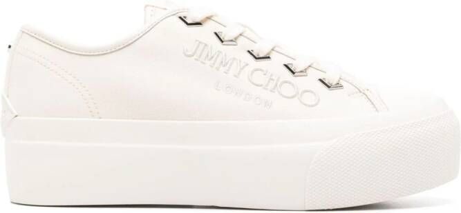 Jimmy Choo Palma Maxi sneakers met plateauzool Beige