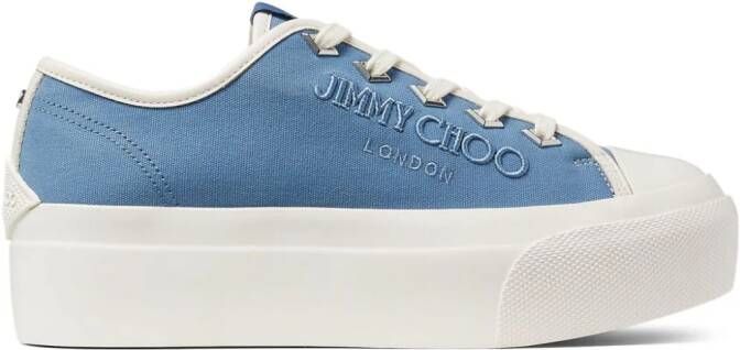 Jimmy Choo Palma Maxi F sneakers met plateauzool Blauw