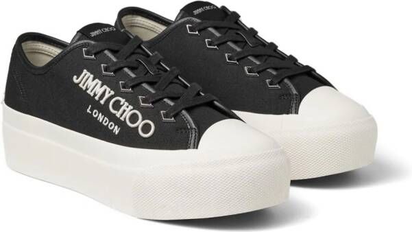 Jimmy Choo Palma Maxi F sneakers met plateauzool Zwart