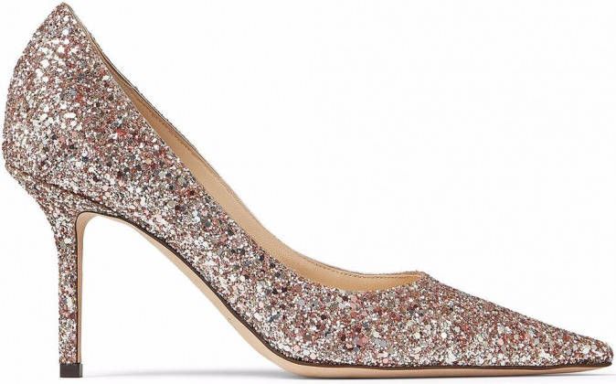 Jimmy Choo Pumps met glitter Roze