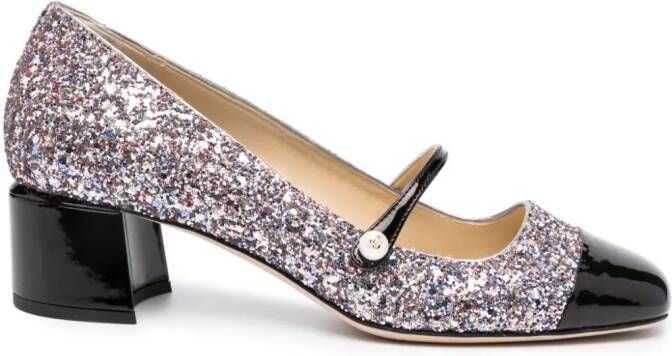 Jimmy Choo Pumps met glitter Roze