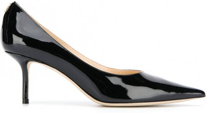 Jimmy Choo Pumps met logoplakkaat Zwart