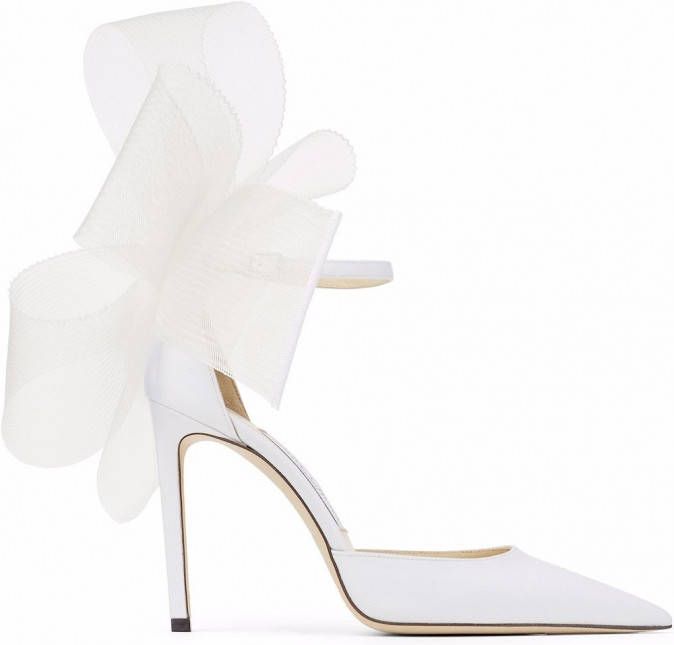 Jimmy Choo Pumps met strikdetail Wit - Schoenen.nl