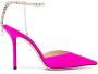 Jimmy Choo Saeda satijnen pumps Roze - Thumbnail 1