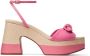 Jimmy Choo Rica leren 95mm sandalen met plateauzool Roze - Thumbnail 1